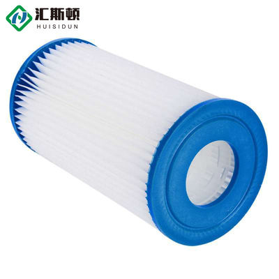PP bleu blanc 10*4,5 pouces système de filtre à cartouche de piscine à débit élevé au-dessus du sol