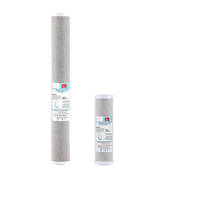 Préfiltration ménagère 10/20 pouces CTO coque de coco charbon actif pour la purification de l'eau