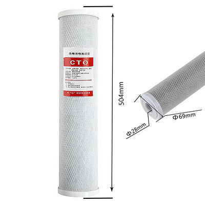 Élément de filtre à bloc de carbone actif CTO pour la purification de l'eau dans toute la maison 3,5 kg