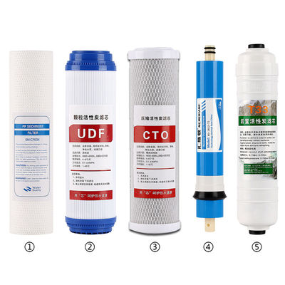 6 étapePP UDF CTO RO T33 Filtre pour sceller le bloc de charbon actif à coque de noix de coco