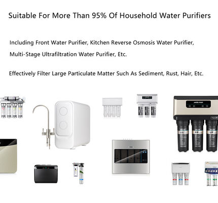 Purificateur d'eau à membrane RO à 5 étages blanc et réservoir de 3,2 g pour la filtration de l'eau domestique