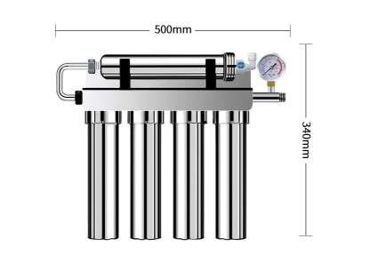 Purificateur d'eau en acier inoxydable 304 à 5 étapes PP CTO RFC UF T33