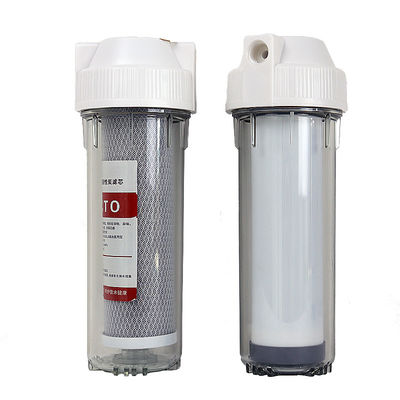 Connexion de Qiuck 10 pouces boîtier de filtre transparent pour la filtration de l' eau commerciale