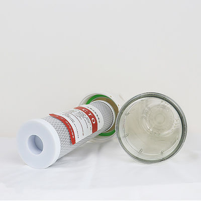 Connexion de Qiuck 10 pouces boîtier de filtre transparent pour la filtration de l' eau commerciale