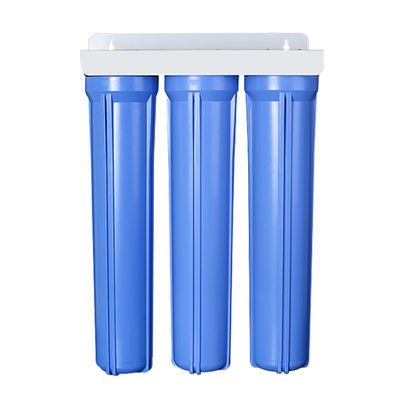 Puissant système de filtre à eau à trois étages pour toute la maison avec boîtier de filtre au carbone actif