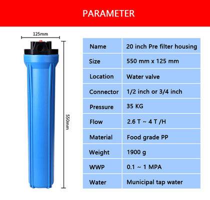 Flow Polypropylène HFPP Filtre pour toute la maison