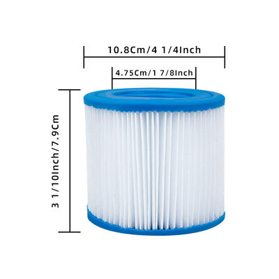 Cartouche de filtre de piscine SPA certifiée Intex 29001E S1 et taille personnalisée