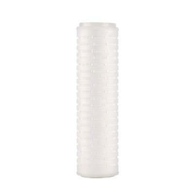 Cartouche de filtre plissée stérilisée à membrane absolue de 0,22 micron remplaçable