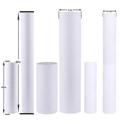 Cartouche de filtre soufflé à foudre en PP 2022 pour préfiltration domestique