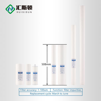 Filtre de retour à membrane PTFE de 20 pouces pour la purification de l'eau potable Choix de Huiston