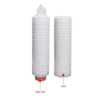 Polypropylène PES 0,5 micron Stérilisation cartouche de filtre plissé 10 pouces pour l' industrie