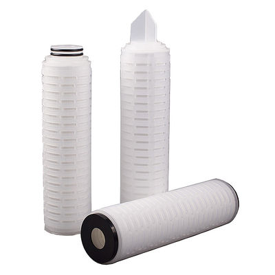 Cartouches de filtre pliantes en PP de 10 pouces pour filtration de liquide
