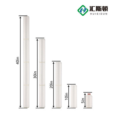 Cartouche de filtre à eau en polypropylène plissé de 5 pouces pour les chambres d'hôtel