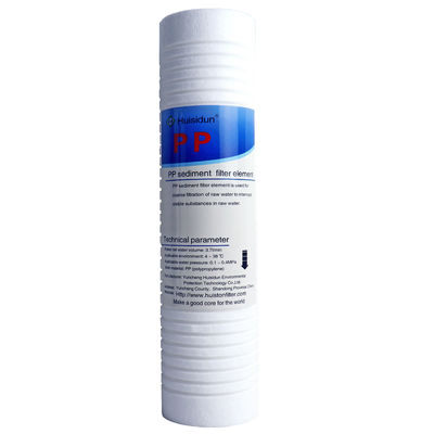 10 pouces/9,88 pouces 1 micron rainure PP Cartouche de filtre soufflé pour la filtration de l'eau