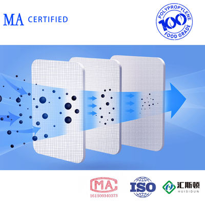 10 pouces/9,88 pouces 1 micron rainure PP Cartouche de filtre soufflé pour la filtration de l'eau
