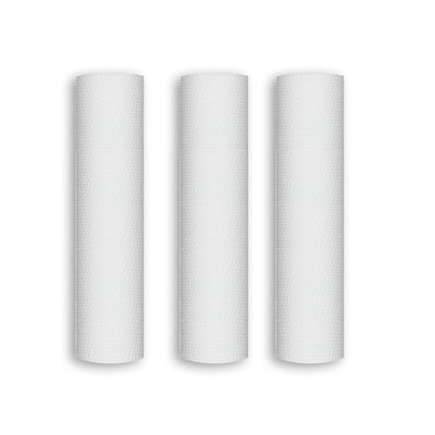 Cartouche de filtre en polypropylène blanc de 10 pouces pour le traitement de l' eau des ménages 5 microns
