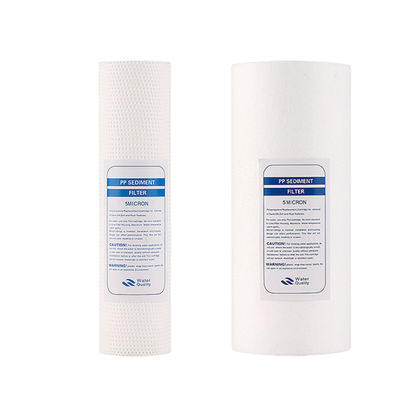 Source d'alimentation manuelle 10 pouces Jumbo cartouche de filtre en polypropylène pour purificateur d'eau