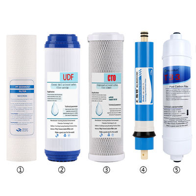 Cartouche de filtre Pp de 10 pouces avec connexion rapide pour le système de purification de l' eau domestique