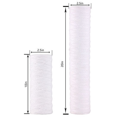 220V traitement de l'eau 20/40 pouces 1-100um revêtement sédiments de rouille de l'industrie filtrage de la chaîne / plaie spirale