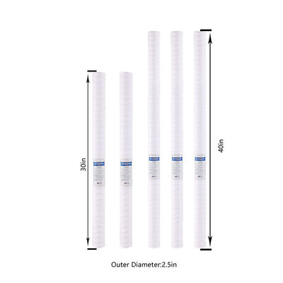 Cartouche de filtrage en fils de coton PP OEM pour les composants de roulement dans la filtration de l'eau