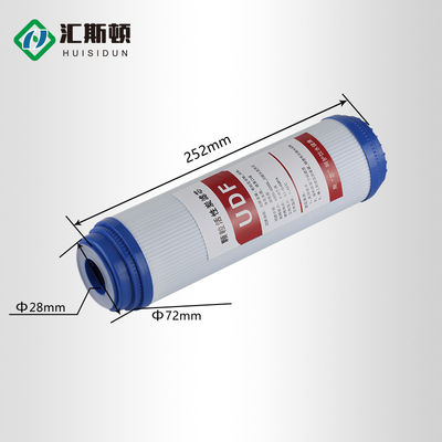 10 pouces Udf coco Shell charbon actif granulaire de carbone élément de filtre Quick Connect