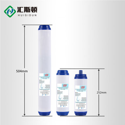 Cartouche de filtre à eau au charbon actif granulaire UDF/GAC de 20 pouces pour préfiltration domestique