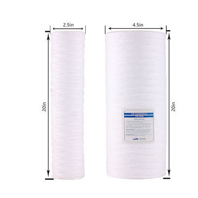 Huiston 10 pouces 4.5pp Filtre de type Pp en enroulement pour filtration de solution chimique