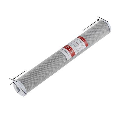 Cartouche de filtre CTO à charbon actif blanc et bleu pour système de filtration domestique
