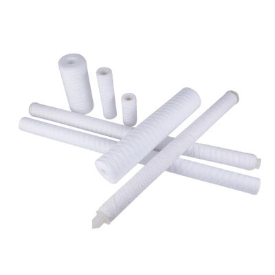 1 ou 5 microns cartouche de filtrage de plaie en PP à cordes de 10 pouces pour le traitement de l'eau personnalisé