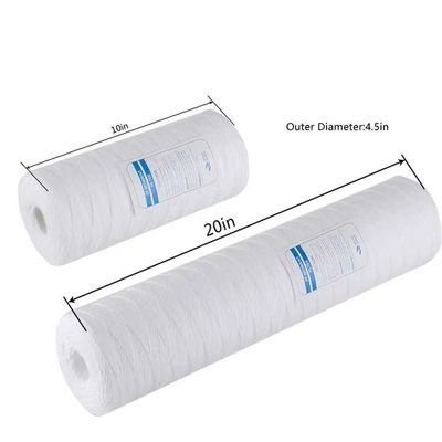Filtre de filtrage à cordes en PP standard de 20 pouces pour les applications de filtration industrielle