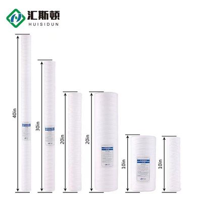Filtre de filtrage à cordes en PP standard de 20 pouces pour les applications de filtration industrielle