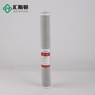 Fonctionnement facile Cartouche de filtre à bloc de carbone CTO de 20 pouces pour la filtration de l'eau liquide