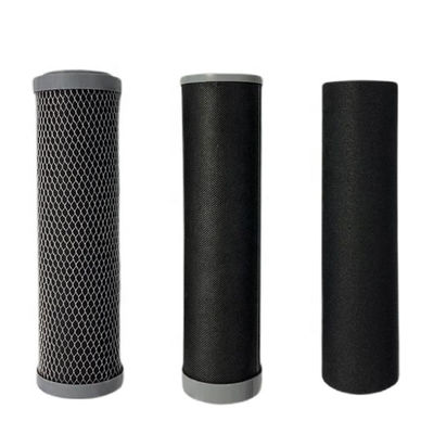 Préfiltration ménagère Cartouche de filtre au carbone CTO de 10 pouces pour la filtration de l'eau