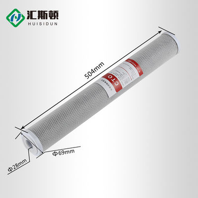 Cartouche de filtre à bloc de carbone activé à coque de coco 220V pour système d'osmose inverse