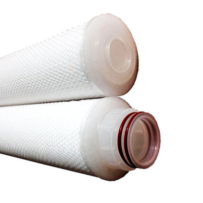Élément de filtre à eau plissé à large débit de 0,1 micron pour la filtration industrielle