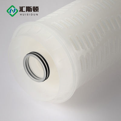 Élément de filtre à eau plissé à large débit de 0,1 micron pour la filtration industrielle