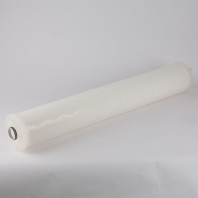 Élément de filtre à eau plissé à large débit de 0,1 micron pour la filtration industrielle