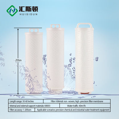 Élément de filtre à eau à grand flux pour l'industrie Membrane composite en polypropylène de 20 pouces