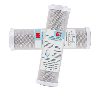 Cartouche de filtrage de bloc de carbone activé de 10 pouces pour l' élimination efficace