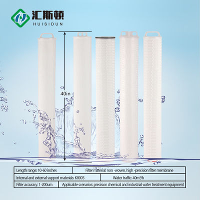 Support médiatique membrane microporeuse à filtre plissé élément de polypropylène membrane composite