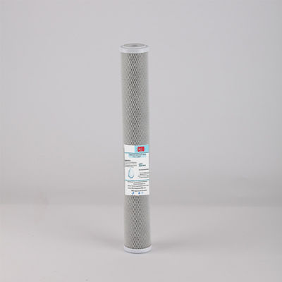 Cartouche de filtre à bloc de carbone Cto de 20 pouces pour la filtration de l' eau et l' élimination des odeurs