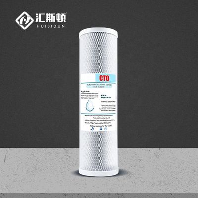 Source d'énergie électrique 10 * 2,5 pouces CTO Filtre à eau à charbon actif à charbon de coco