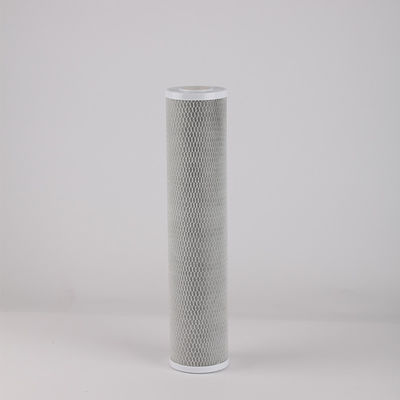 Huiston 20 pouces 4,5 cartouche de filtre au charbon actif comprimé pour la filtration industrielle