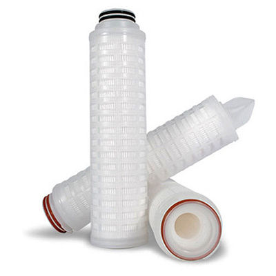 0.22 0,45 micron 10 pouces 20 pouces taille cartouche de filtre plissé pour l'industrie chimique