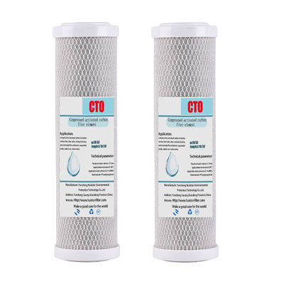 Filtrage de l' eau potable de 10 pouces CTO certifié NSF avec tension de charbon actif V 0