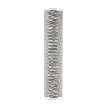 Filtre à bloc de carbone actif CTO de 20 pouces et 5 microns pour filtrer l'eau de toute la maison