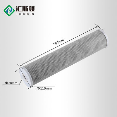 Filtre à bloc de carbone actif CTO de 20 pouces et 5 microns pour filtrer l'eau de toute la maison