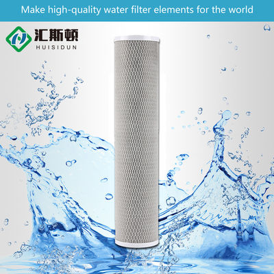 Filtre à bloc de carbone actif CTO de 20 pouces et 5 microns pour filtrer l'eau de toute la maison