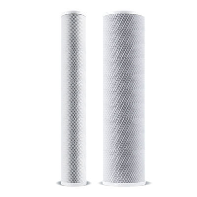 Cartouche de purificateur d'eau à charbon actif CTO Filtre pour ménage 20 pouces Efficacité