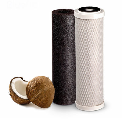 1000 valeur d' iode 10 pouces CTO Coco Shell Cartouche de filtre de carbone pour le ménage